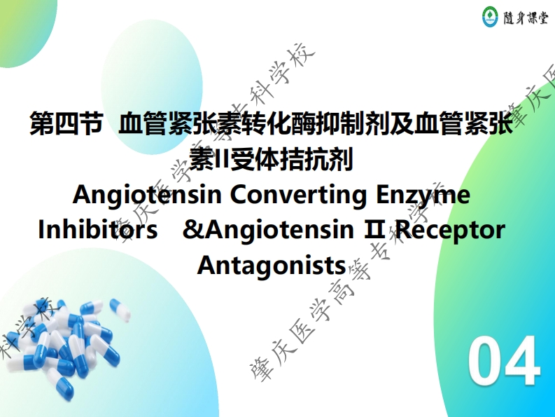 第六章-4　血管紧张素转化酶抑制剂及血管紧张Ⅱ受体拮抗剂